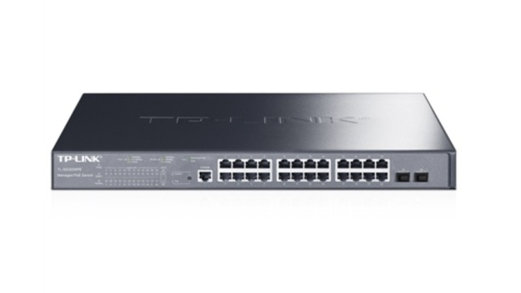 TP-LINK  24口全千兆企業(yè)級網(wǎng)管PoE交換機(jī)